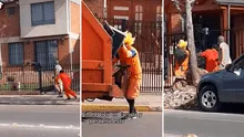 Trabajadores sorprenden a vecindario al recoger la basura disfrazados de El Chavo y Goku