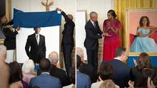 Así develaron Barack y Michelle Obama sus retratos oficiales en la Casa Blanca