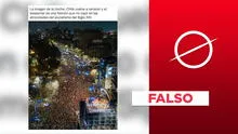 No, imagen de concentración masiva no fue capturada tras el Plebiscito Constitucional en Chile