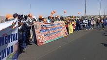 Con marcha en el puente Chilina se concientizó sobre prevención contra el suicidio en Arequipa 