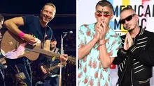 Coldplay entona “La Canción” de Bad Bunny y J Balvin durante concierto en Colombia