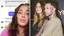 Adam Levine es acusado de infidelidad: modelo muestra reveladoras conversaciones con el cantante