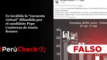 Es inválida la ‘encuesta virtual’ difundida por el candidato Pepe Contreras de Junín Renace