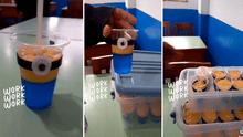 Niño emprendedor ayuda a sus padres vendiendo gelatinas ‘Minions’ a sus compañeros en clase