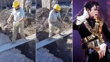 Albañil causa sensación al hacer los pasos de Michael Jackson en pleno trabajo de construcción