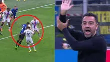 Xavi ‘explotó’ contra el árbitro tras derrota de FC Barcelona ante Inter: “Estoy cabre***”