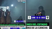 Momento exacto en el que policía le dispara a camarógrafo de TV argentina tras el Boca vs. Gimnasia