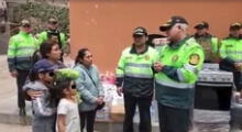 Los Olivos: llevan ayuda para familias afectadas por incendio