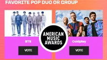 BTS vs. Coldplay en AMAs 2022: ¿cuántas nominaciones tiene Bangtan y cómo votar?