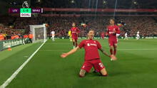 Cabezazo y a celebrar: Darwin Núñez abre el marcador para el Liverpool sobre West Ham