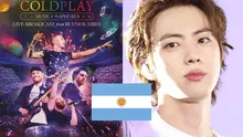 Jin de BTS canta en Argentina HOY junto a Coldplay EN VIVO: fecha, hora y cómo ver el concierto