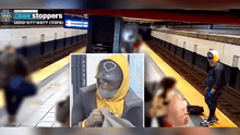 El inquietante momento en que un hombre corre y empuja a otro a las vías del metro de NY
