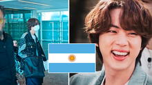Jin llegó a Argentina: multitud inundó aeropuerto para recibir al integrante de BTS