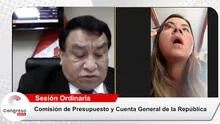 Fujimorista Tania Ramírez es captada maquillándose en plena sesión de la Comisión de Presupuesto