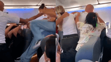 Discusión de 2 mujeres terminó en brutal pelea en un avión: la compañía expulsó a 15 pasajeros