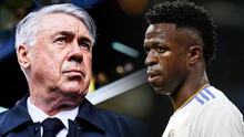 Ancelotti defiende a Vinicius de las provocaciones de los rivales: Él solo quiere jugar