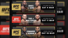 Calendario UFC 2023: fechas, horario y canales de transmisión para ver las peleas