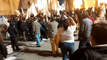 Ciudadanos denuncian agresión de apristas que marchaban por el centro de Arequipa