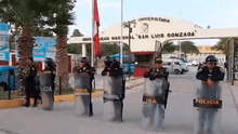 Policía recuperó la Universidad Nacional San Luis Gonzaga de Ica tras 3 meses de toma