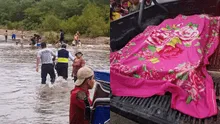 Pareja de esposos y hermano mueren ahogados en río de Lambayeque y quedan atrapados en pantano