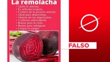 Anemia: es falso que el consumo de betarraga “quita” la enfermedad