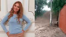 Karina Rivera capta la caída de un huaico cerca a su casa en Chaclacayo: "A tomar precauciones"
