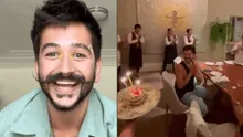 Camilo: trabajadores del restaurante de Gastón Acurio sorprendieron al cantante por su cumpleaños