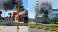 Reportan incendio de grandes proporciones cerca a la sede de la UPC de Chorrillos