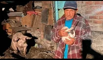 Lurigancho-Chosica: ciudadano de 88 años se quedó solo con mascotas tras perderlo todo en huaico