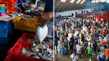 Semana Santa: cientos de personas en terminal pesquero a un día de Jueves Santo