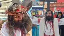 Semana Santa: 'Cristo Cholo' realiza vía crucis por cerro San Cristóbal acompañado de fieles