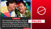 No, Evo Morales no reconoció “estrategia de distracción" dada por Nicolás Maduro