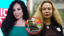 "¿No es esposa de Toledo": confunden a Janet Barboza con Eliane Karp tras dormirse en aeropuerto