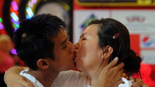 Así es el curioso concurso en el que se logró el récord del beso más largo de la historia