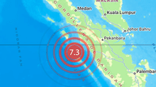 Terremoto en Indonesia de magnitud 7.3 azota la isla de Sumatra y activa alerta de tsunami