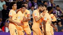 Atlético Madrid goleó 5-2 al Real Valladolid y sigue firme en el tercer luga de LaLiga