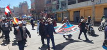 Gremios marchan contra el Congreso y el Gobierno de Dina Boluarte en el Día del Trabajo en Puno