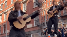 Ed Sheeran celebra triunfo en juicio por plagio cantando sobre un auto en Nueva York