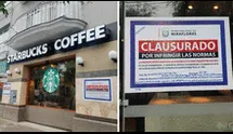 Municipalidad de Miraflores clausura local de Starbucks por falta de higiene