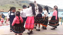 Niños demuestran su habilidad para el zapateo al ritmo de huayno en La Libertad