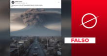Esta imagen viral del volcán Popocatépetl no es auténtica: fue hecha con IA