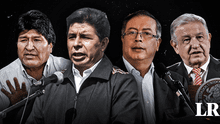 AMLO, Gustavo Petro y Evo Morales, presidentes aliados de Castillo son declarados "no gratos" en Perú