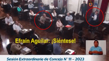 "Ándate a la m***** entonces": regidor Efraín Aguilar insultó a Julio Gagó en sesión del Concejo de la MML
