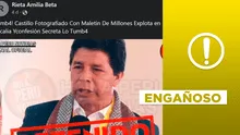 Pedro Castillo: no hay evidencia de foto portando “maletín con millones”