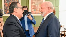 Presidente del Consejo de Ministros se reúne con mandatario de Brasil, Lula da Silva
