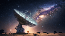 Señales de radio del centro de la galaxia podrían ser saludos de extraterrestres, según estudio