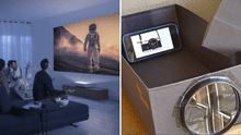 ¡Cine en casa! ¿Cómo hacer un proyector casero para tu celular con una caja de zapatos?