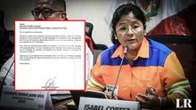 Isabel Cortez renunció al partido de izquierda Juntos por el Perú
