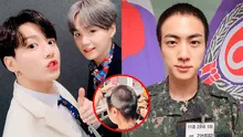 BTS: Jungkook y Suga acompañaron a Jin cuando se rapó el cabello para irse al Ejército y así reaccionó ARMY
