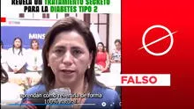 Exministra de Salud Rosa Gutiérrez no dice en video cómo revertir la diabetes tipo 2 de forma natural